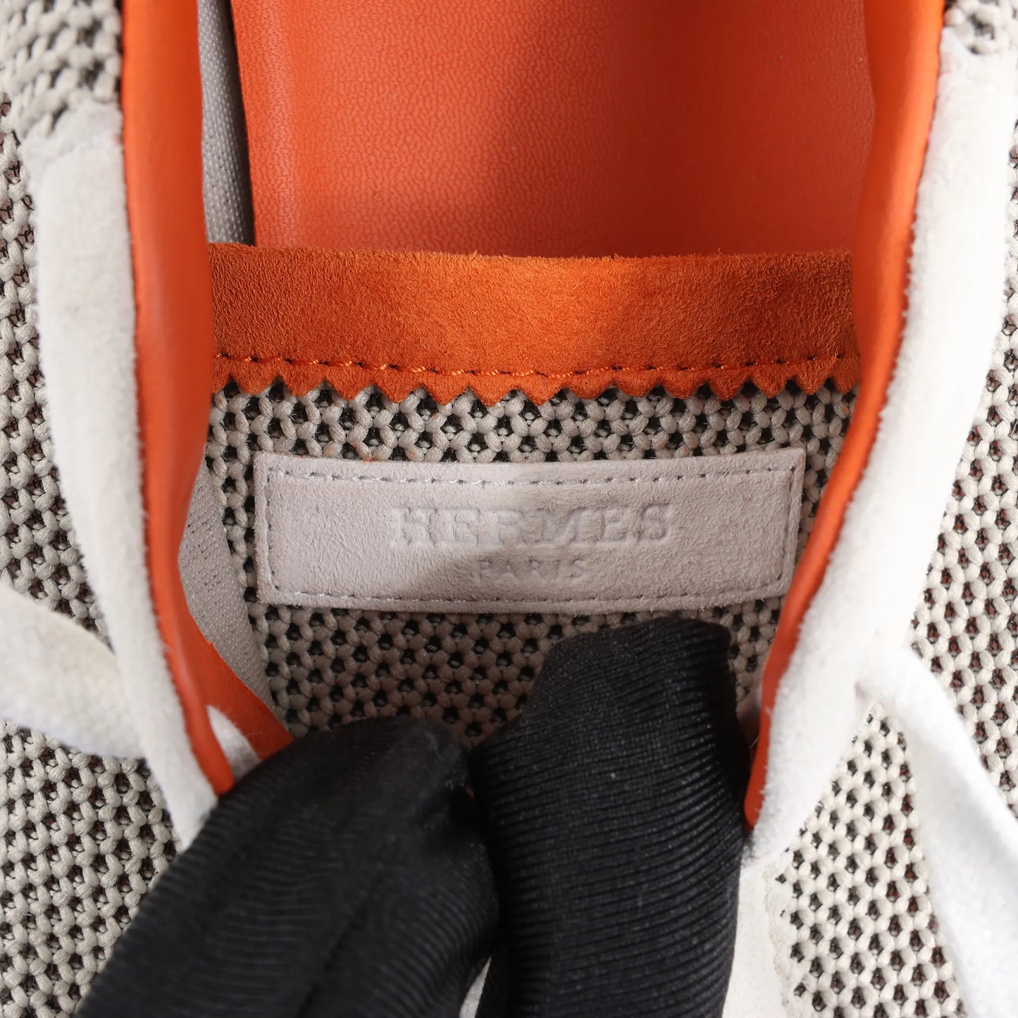 Hermès Bouncing Suede Sneakers in Gray, Size in 44 EU
