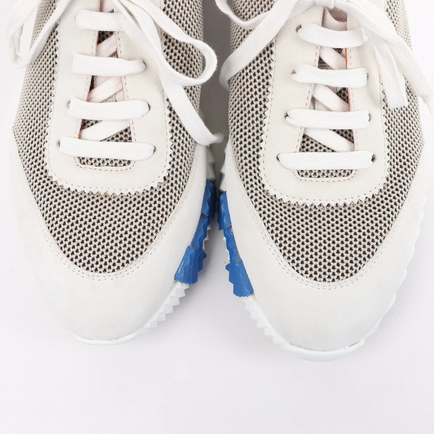 Hermès Bouncing Suede Sneakers in Gray, Size in 44 EU