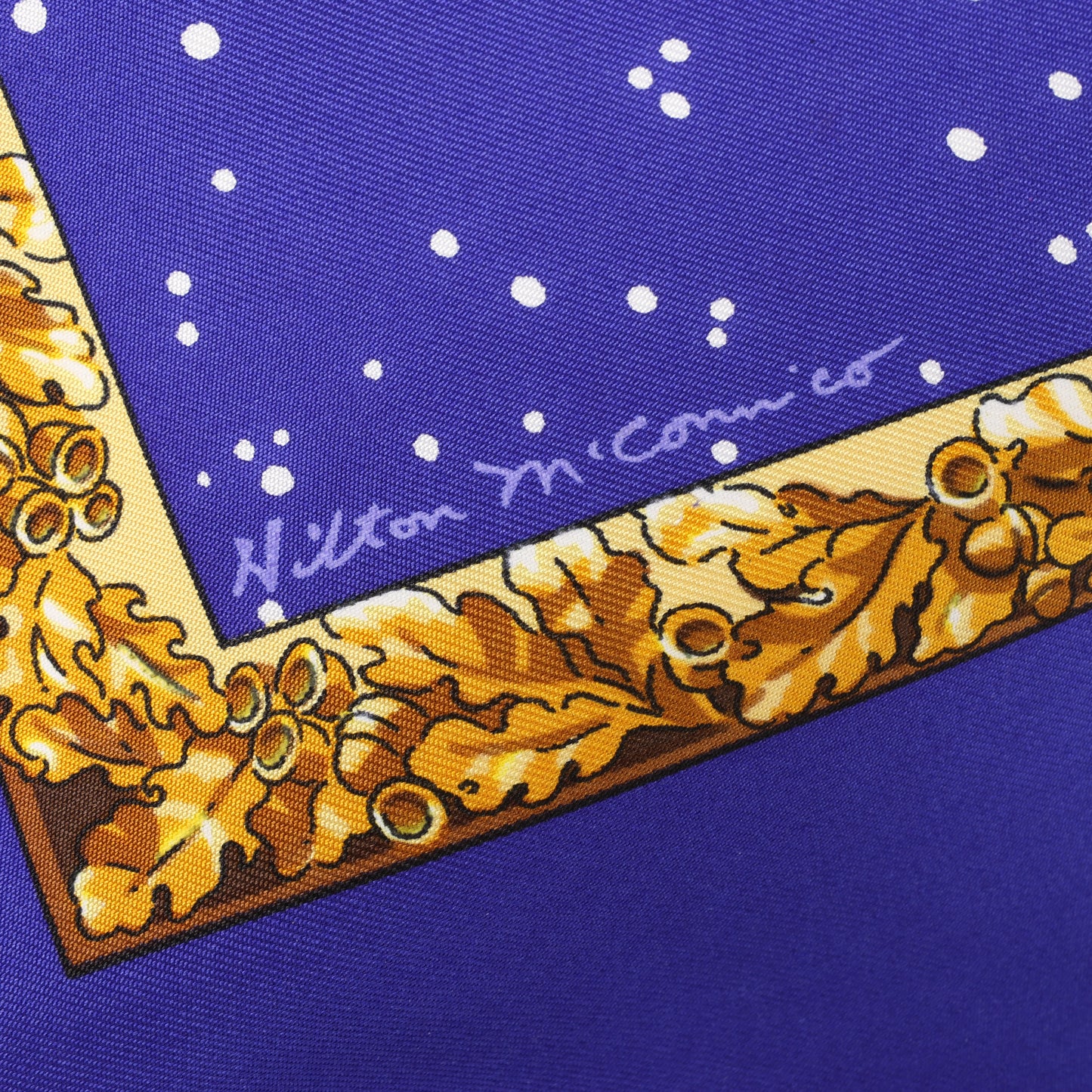 Hermès Carré 90 "Souvenirs de Paris" 100% Silk Scarf in Blue