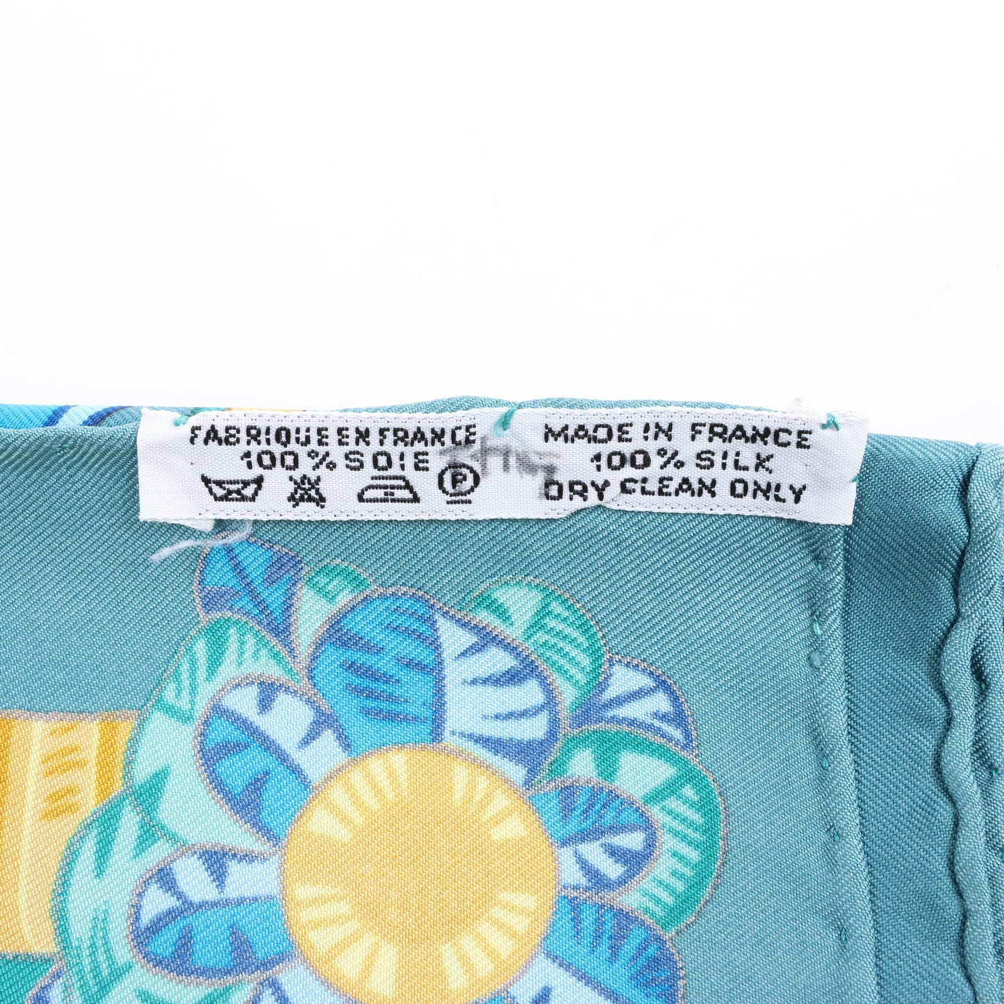 Hermès Carré 90 „ARMETS en PANACHE“ Seidentaschentuch in Grün