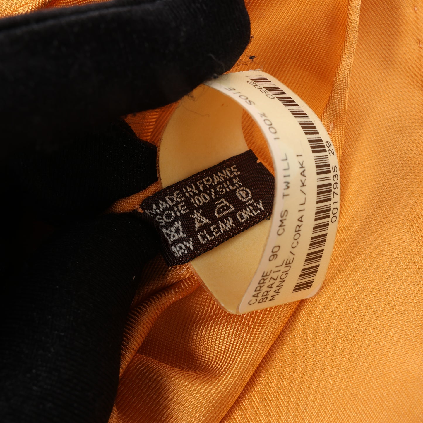 Hermès Carré 90 "BRAZIL" 100% Silk Scarf in Orange