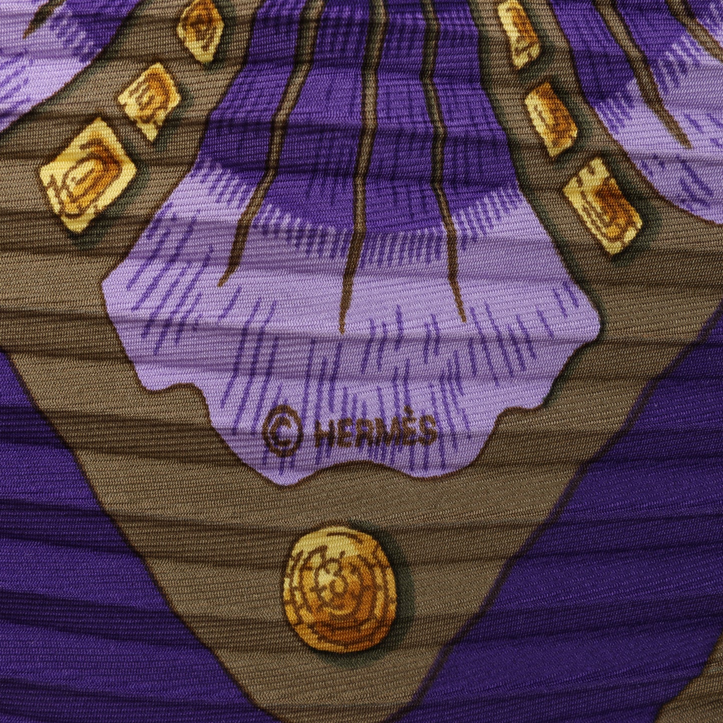 Hermès Carré 90 "Cheval Turc" 100% Silk Scarf in Khaki