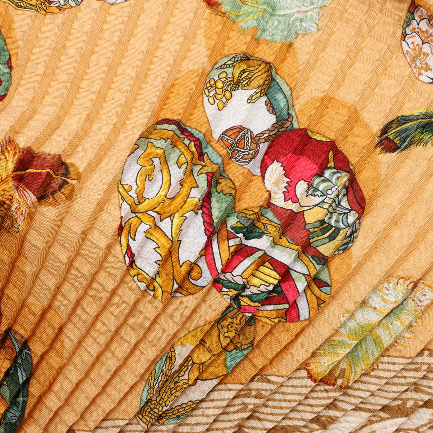 Hermès Carré 90 "Couvee D Hermes" 100% Silk Scarf in Brown