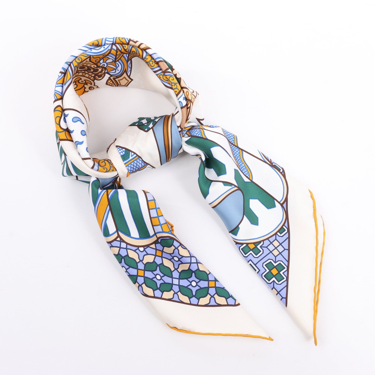 Hermès Carré 90 "DUELS ONIRIQUES" 100% Silk Scarf in Multicolor