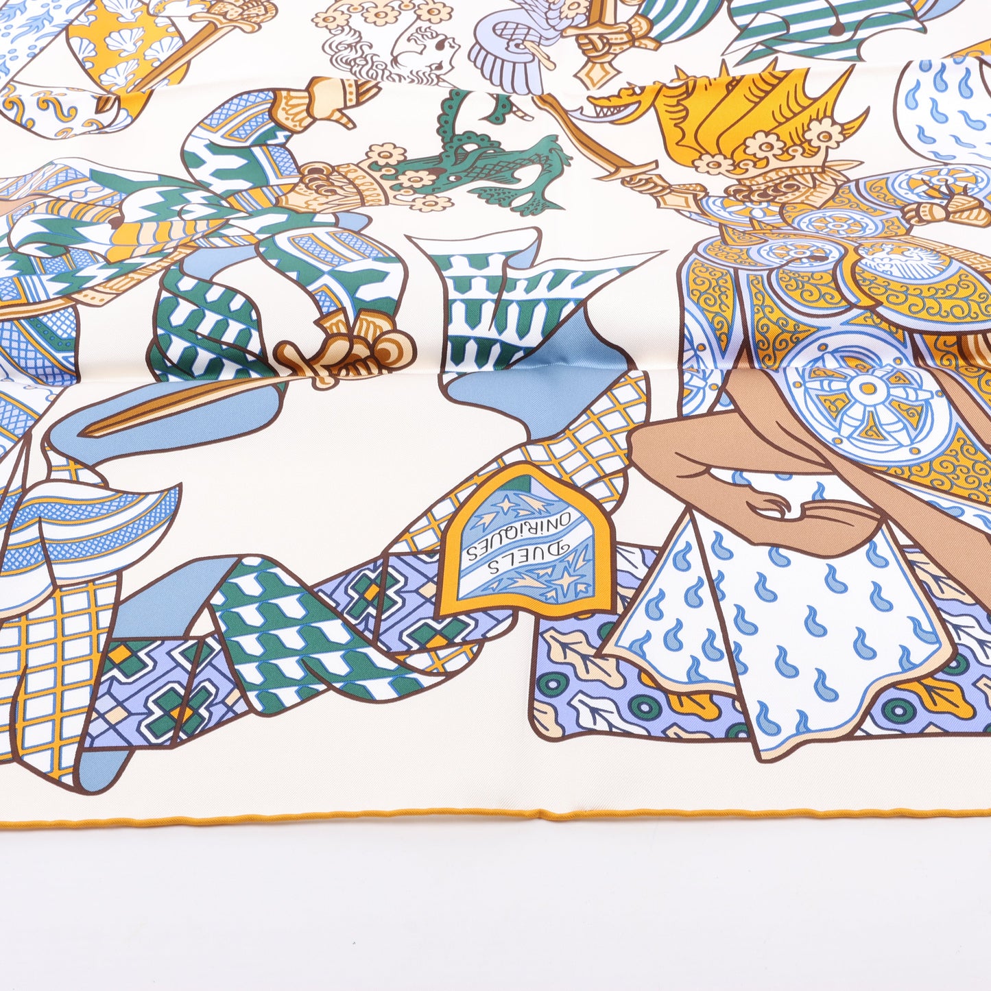 Hermès Carré 90 "DUELS ONIRIQUES" 100% Silk Scarf in Multicolor
