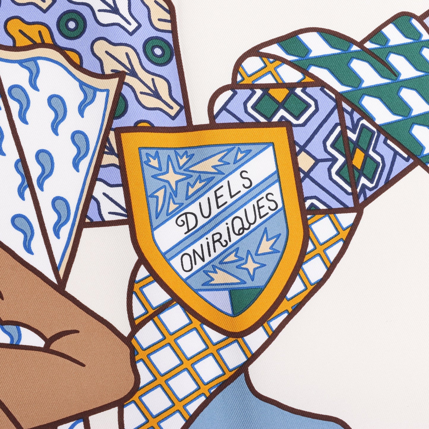 Hermès Carré 90 "DUELS ONIRIQUES" 100% Silk Scarf in Multicolor