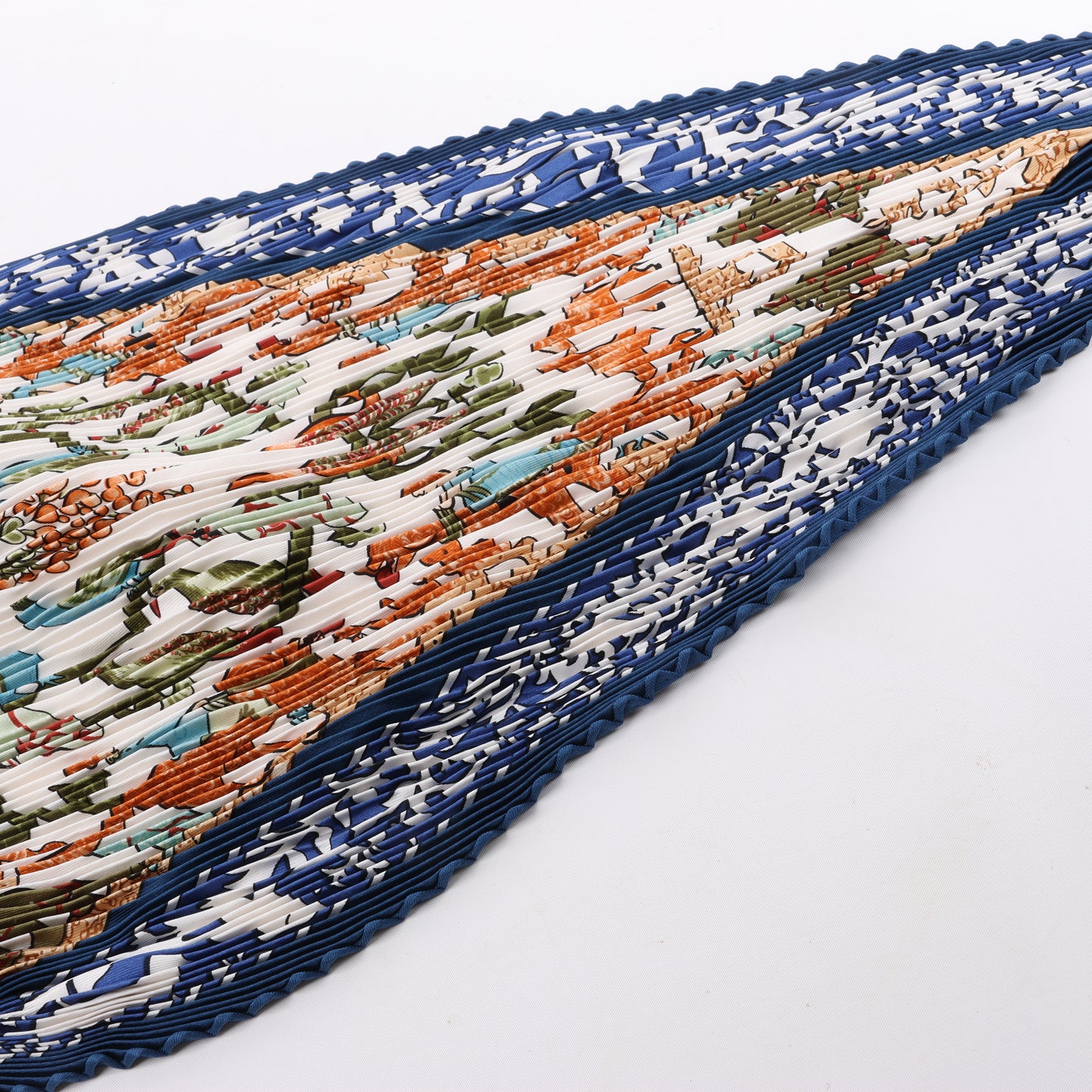 Hermès Carré 90 "EARLY AMERICA" 100% Silk Scarf in Navy