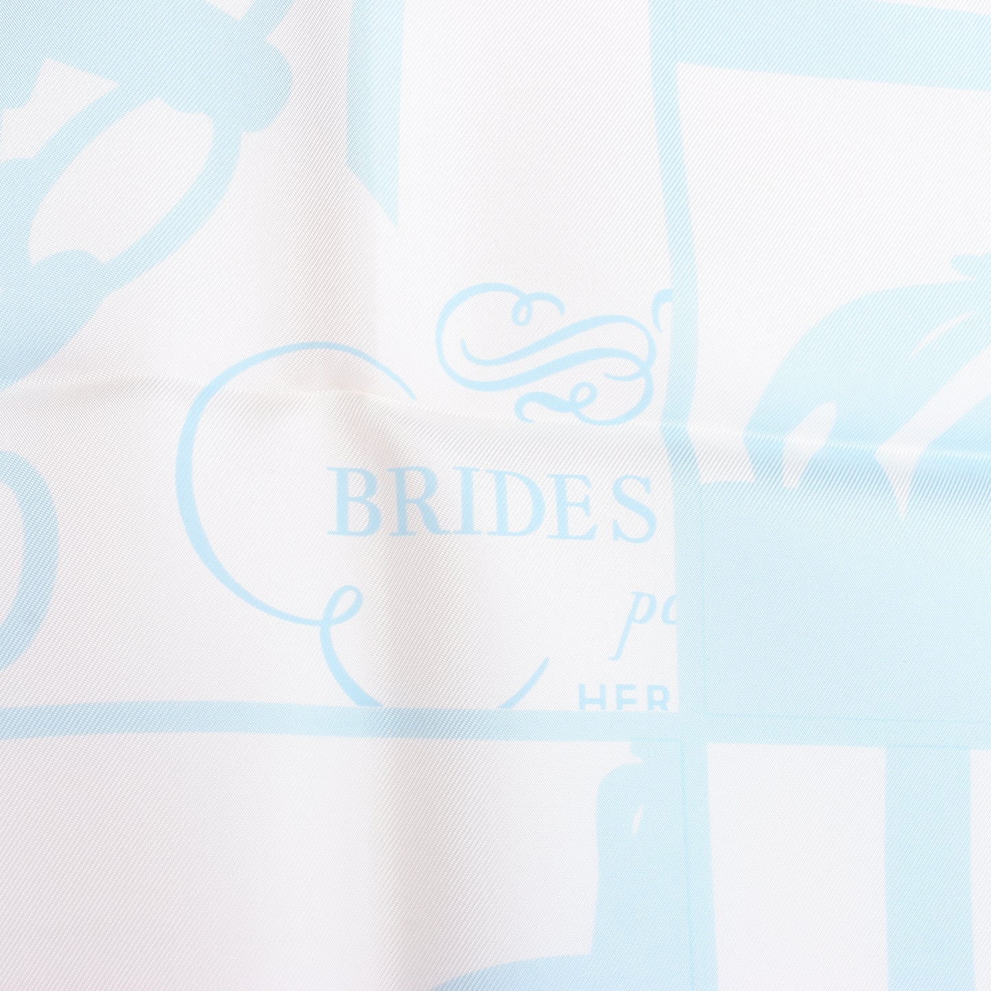 Hermès Carré 90 „EN DESORDRE“ Schal aus 100 % Seide in Blau