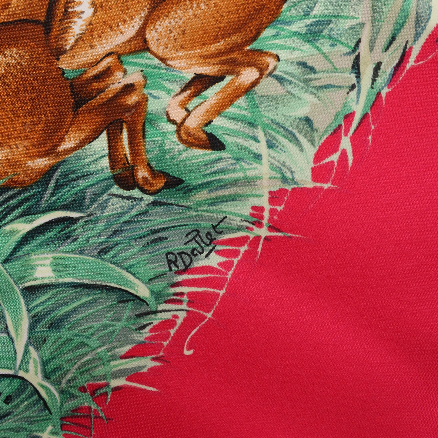 Hermès Carré 90 "EQUATEUR" 100% Silk Scarf in Pink