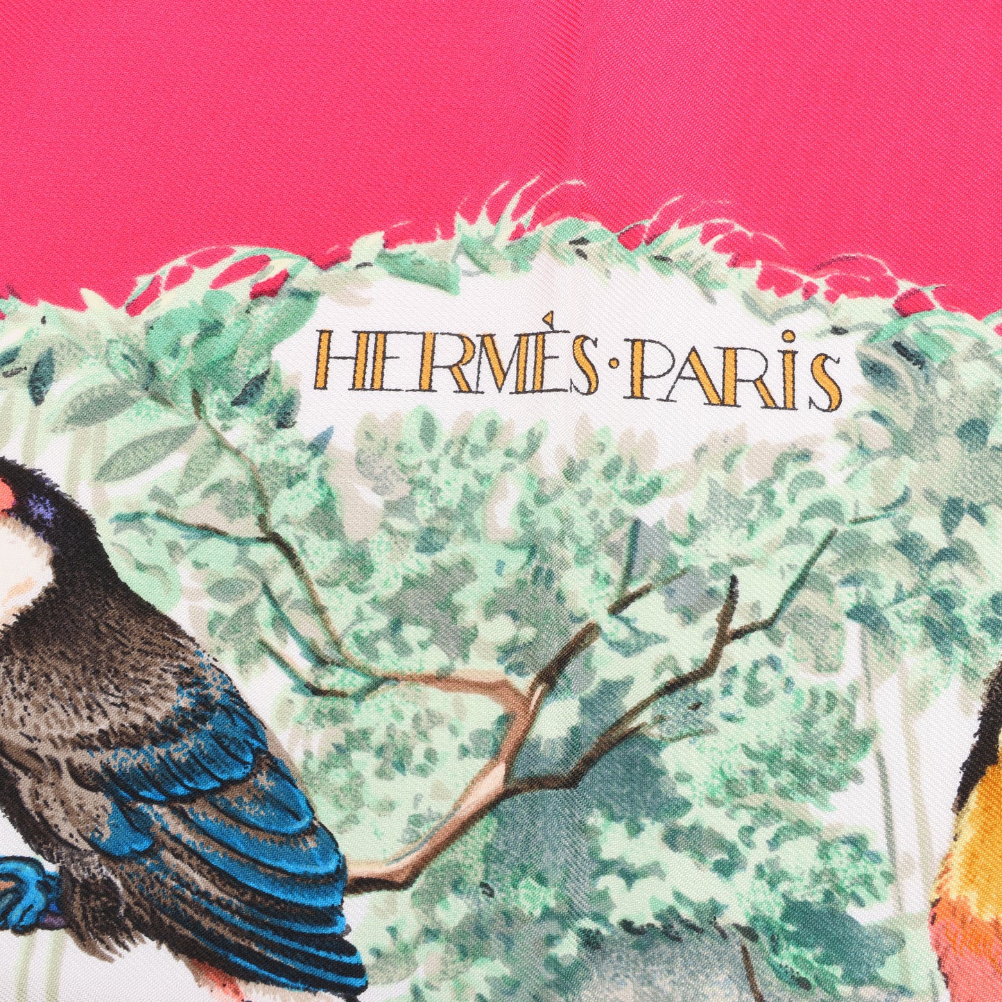 Hermès Carré 90 "EQUATEUR" 100% Silk Scarf in Pink