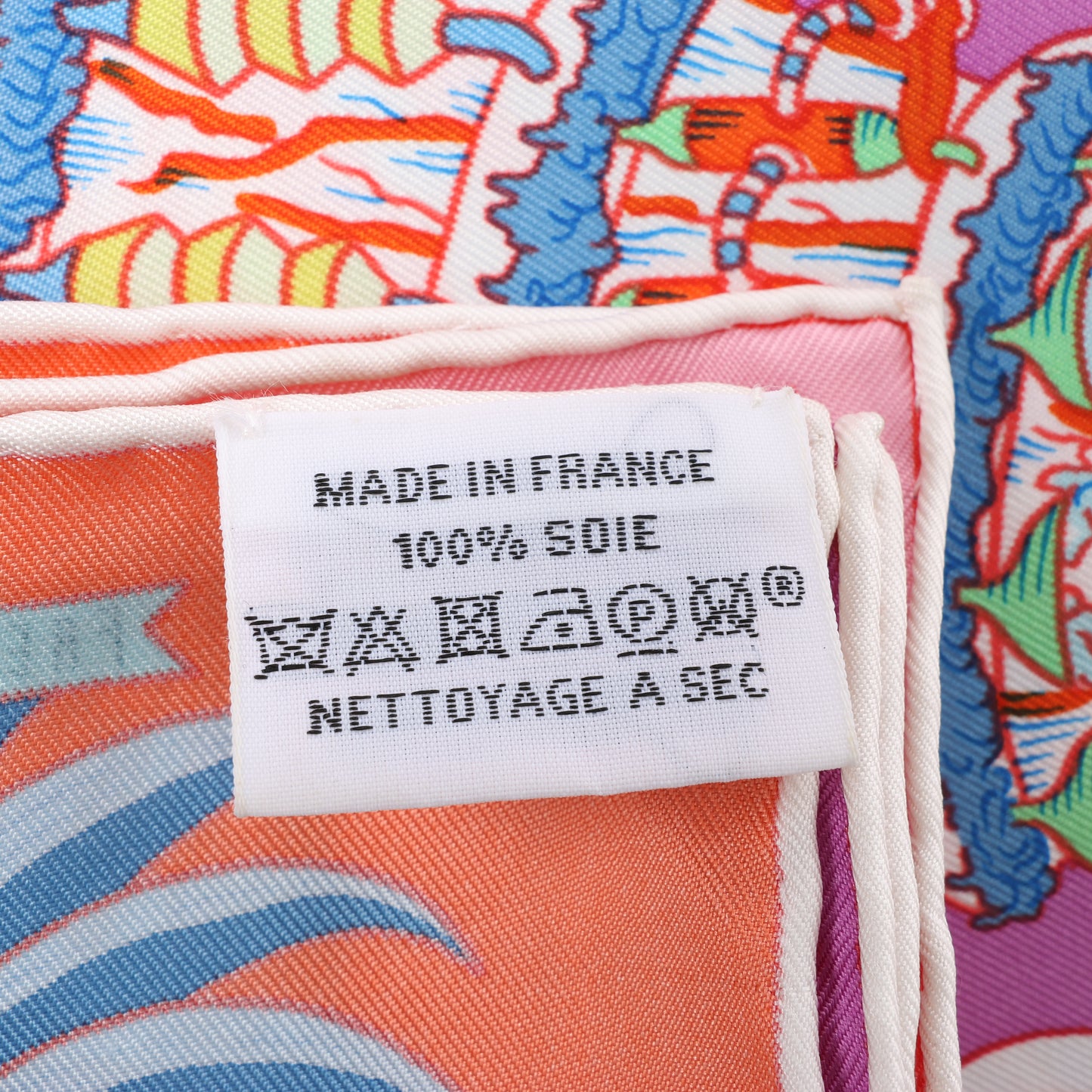 Hermès Carré 90 "Exposition Universelle" 100% Silk Scarf in Pink