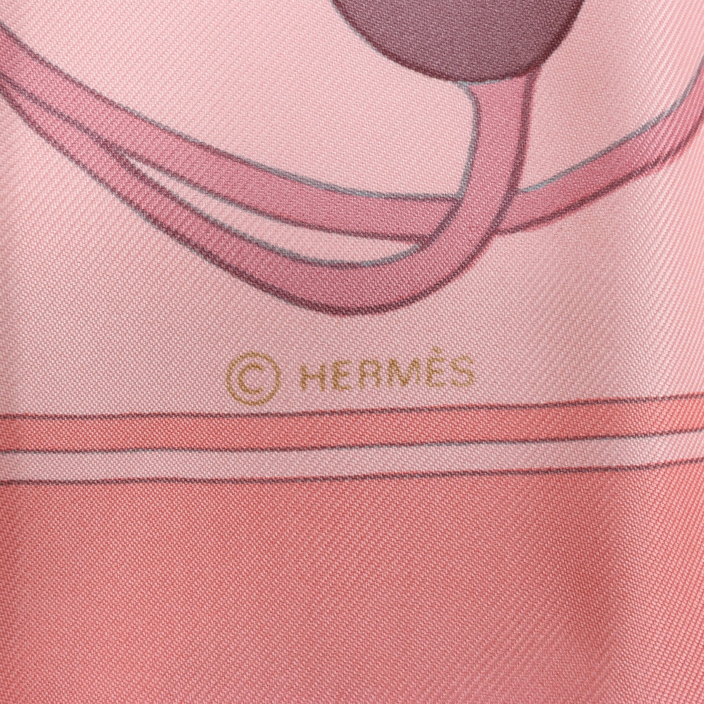 Hermès Carré 90 " Flora Graeca" 100% Silk Scarf in Pink