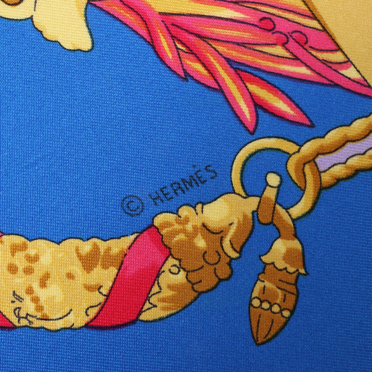 Hermès Carré 90 "HOMMAGE A CHARLES GARNIER" 100% Silk Scarf in Blue