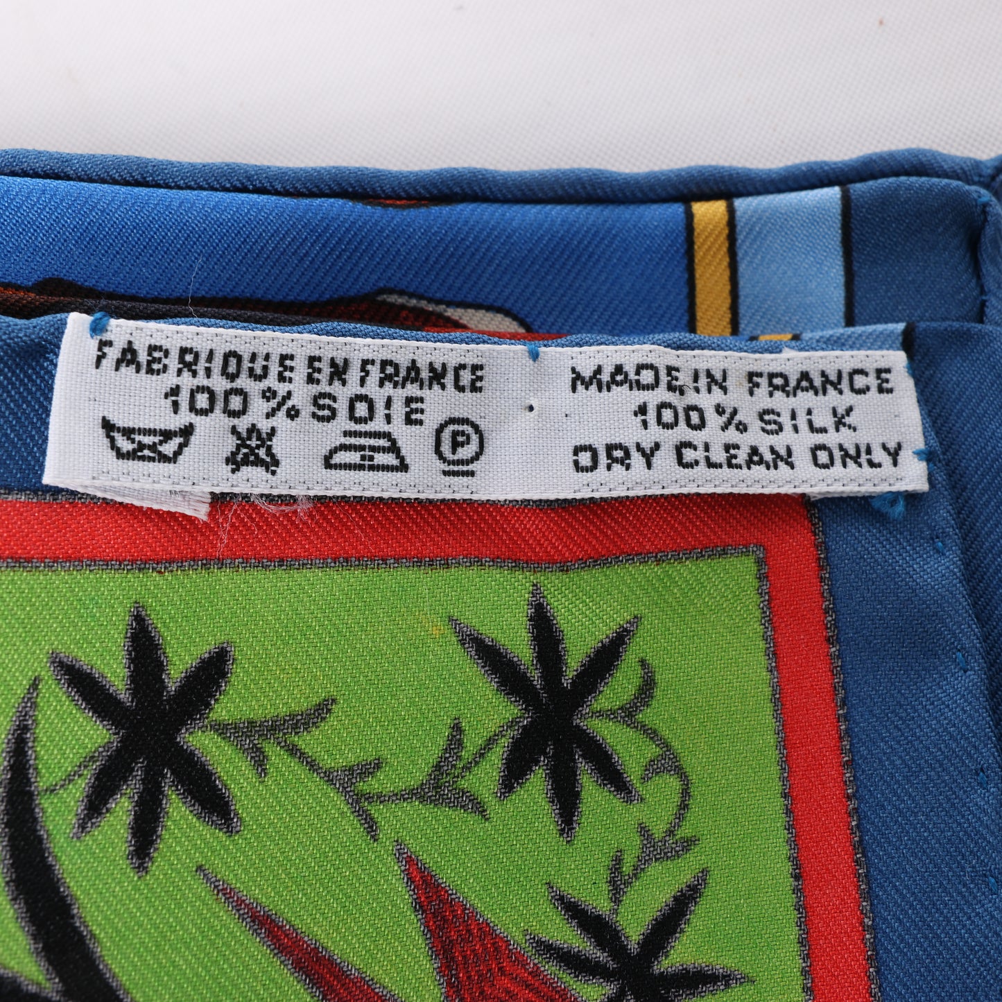 Hermès Carré 90 "Kachinas" 100% Silk Scarf in Blue