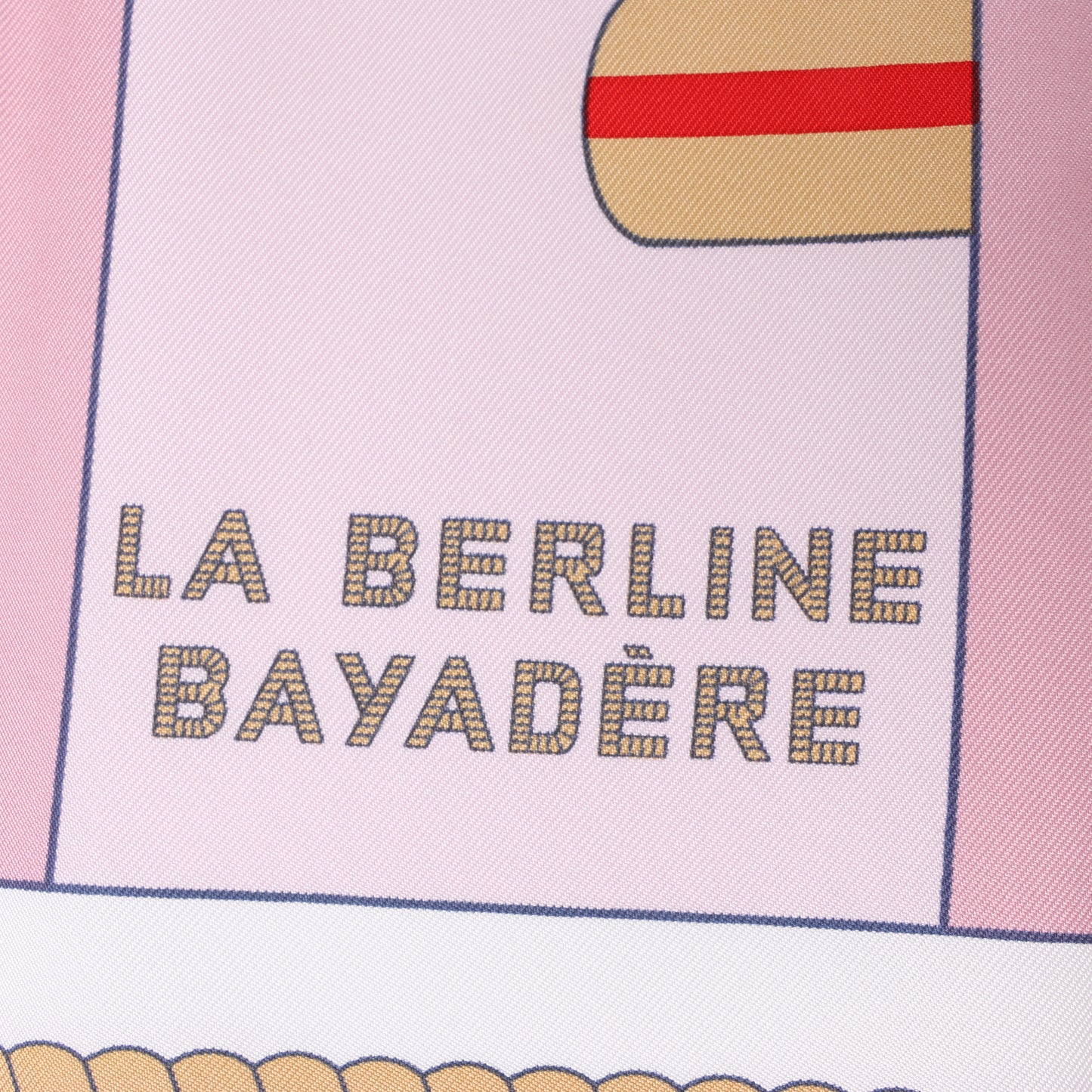 Hermès Carré 90 "LA BERLINE BAYADERE" 100% Silk Scarf in Pink
