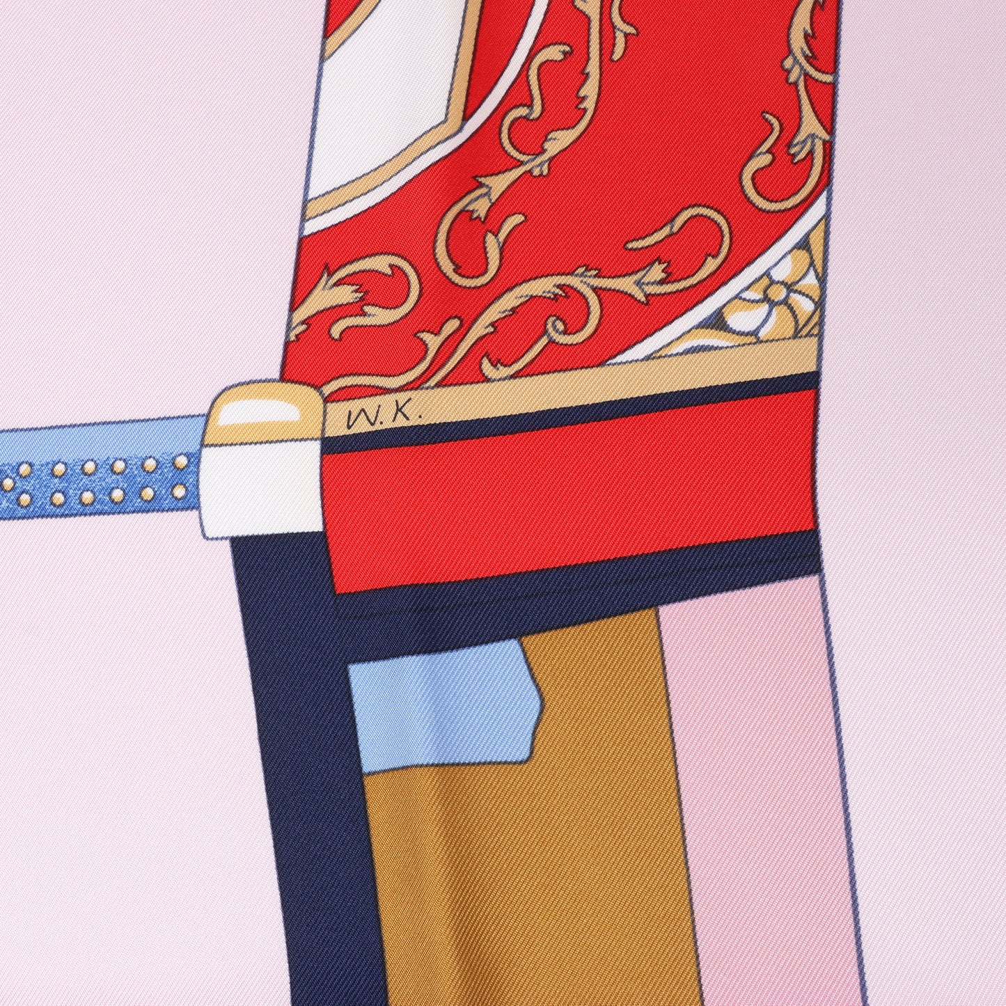 Hermès Carré 90 "LA BERLINE BAYADERE" 100% Silk Scarf in Pink