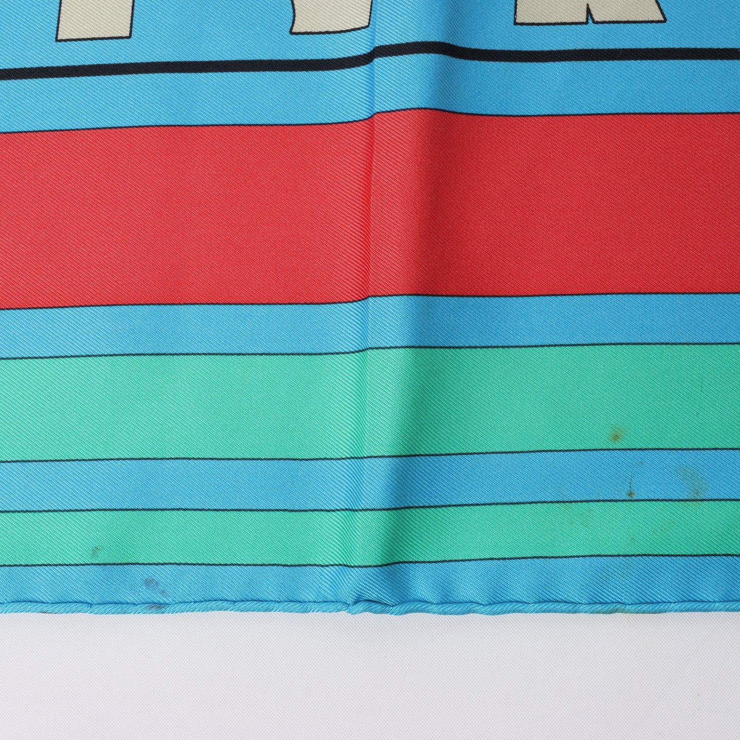 Hermès Carré 90 "Puzzle" 100% Silk Scarf in Blue