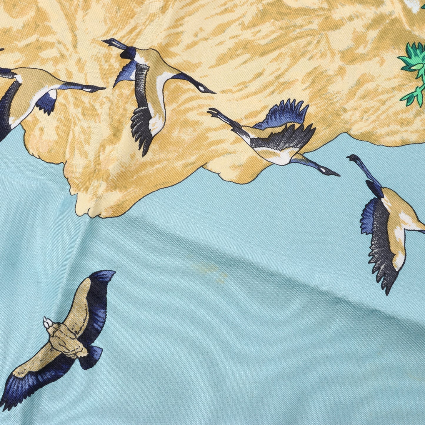Hermès Carré 90 "SICHUAN " 100% Silk Scarf in Yellow