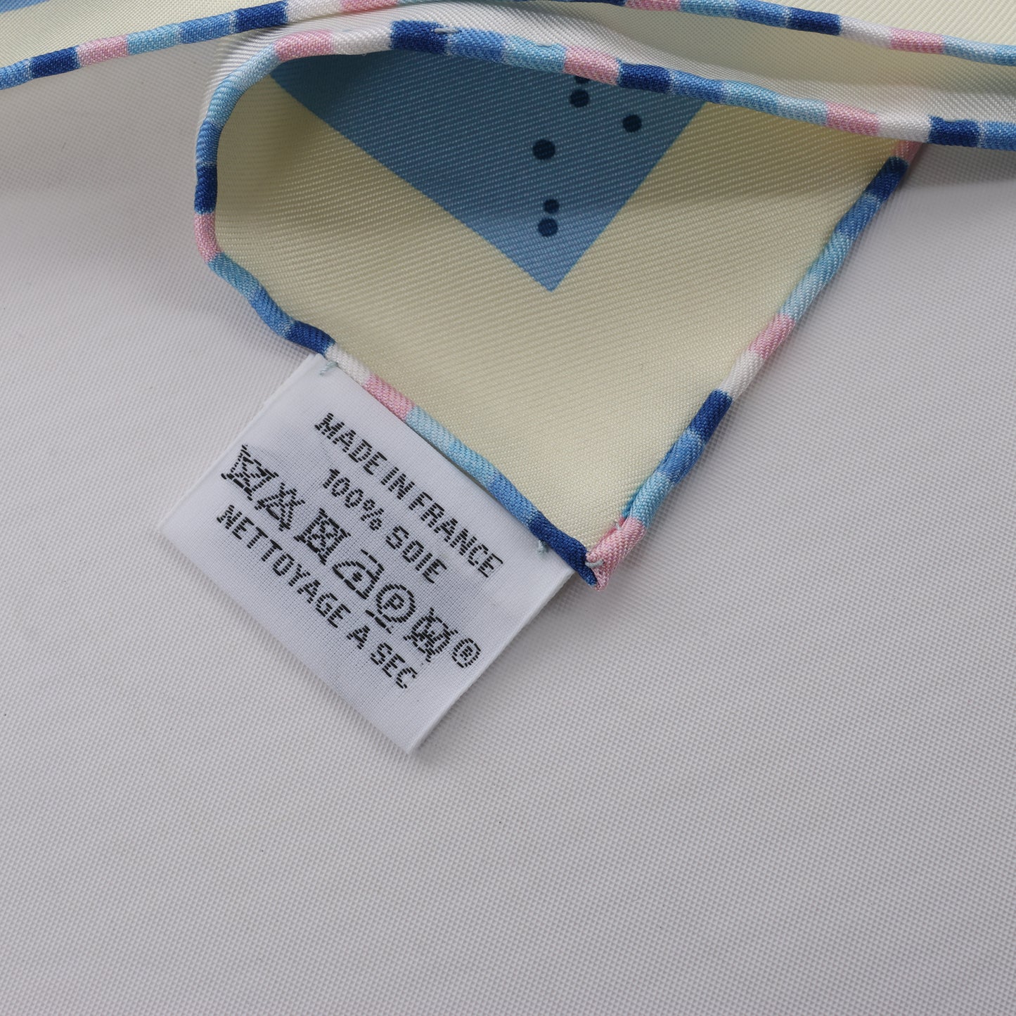 Hermès Carré 90 "Space Derby" 100% Silk Scarf in Blue