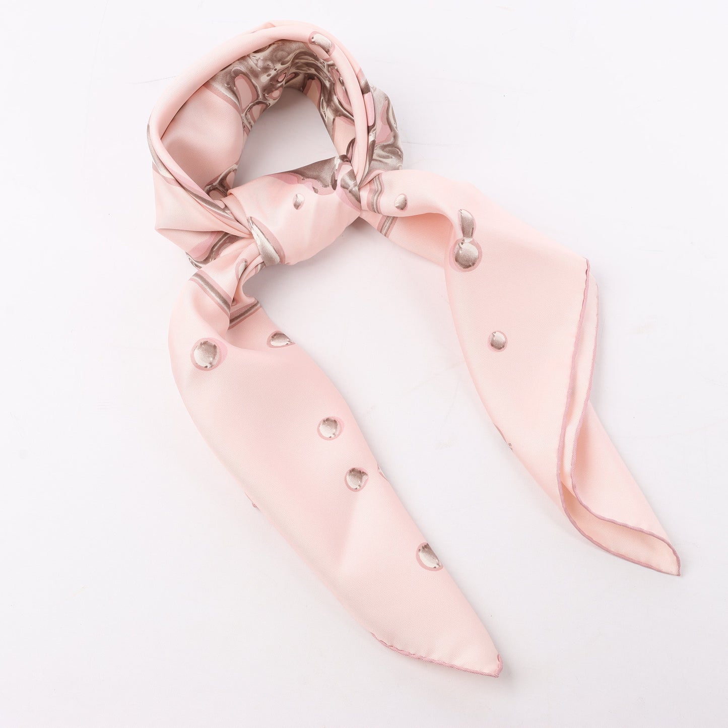 Hermès Carré 90 "VIF ARGENT" 100% Silk Scarf in Pink