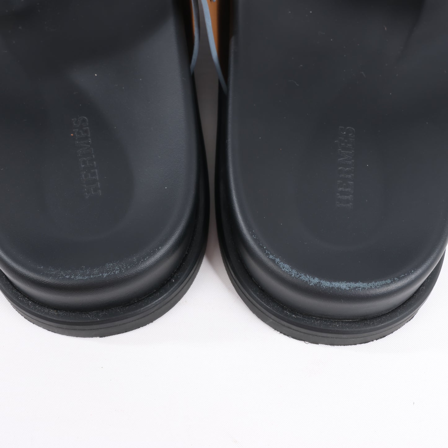 HERMES Cypre Ledersandalen mit braunem Klettverschluss, Größe 42 EU