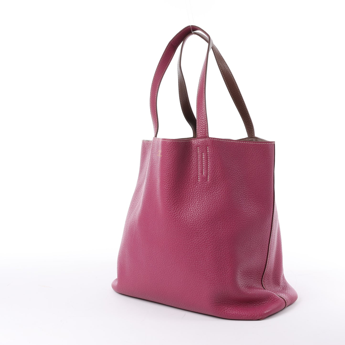 HERMES Double Sense 36 Shoulder Bag Taurillon Clemence Tosca × Marron d'Inde □P:2012