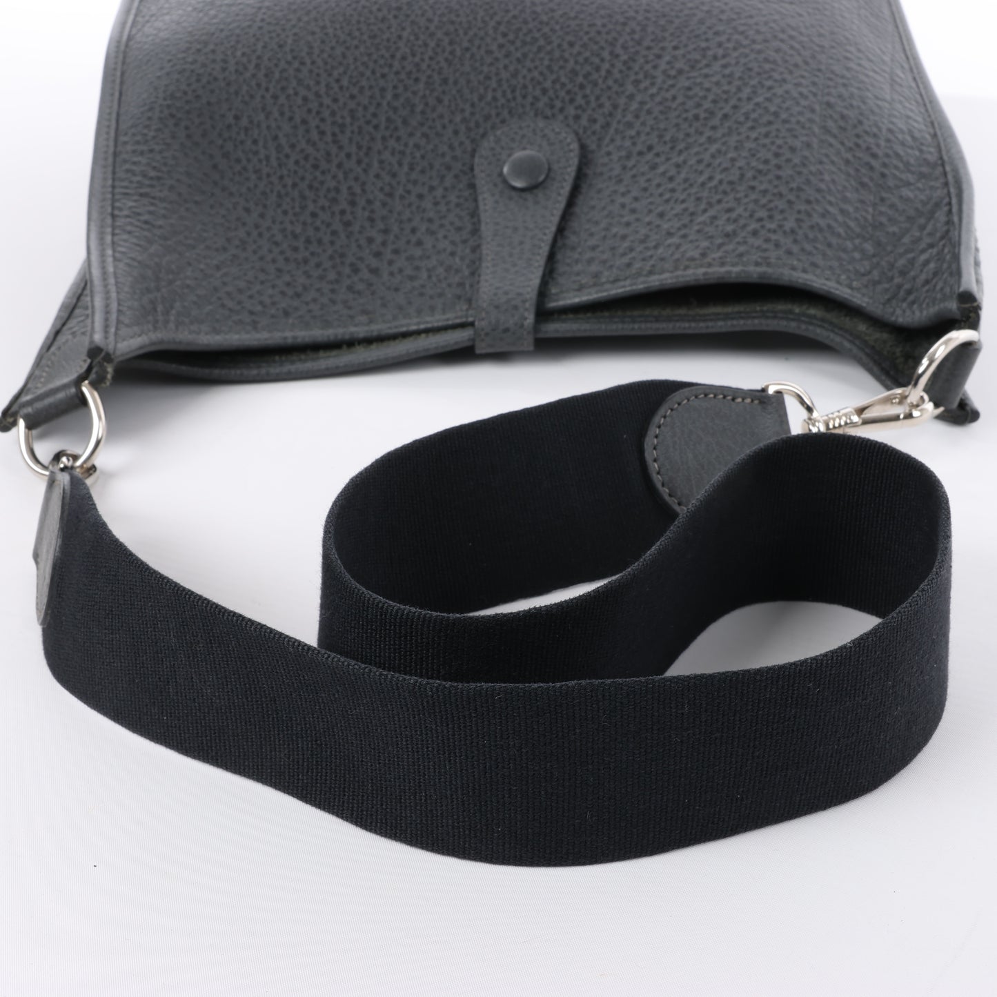 HERMES Evelyne 1 33 GM Fjord Graphite Silver Metal Fittings Shoulder Bag □C: 1999