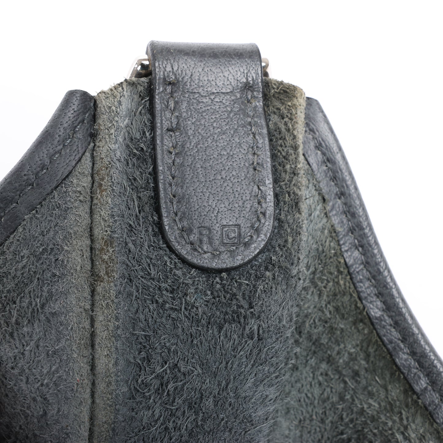 HERMES Evelyne 1 33 GM Fjord Graphite Silver Metal Fittings Shoulder Bag □C: 1999