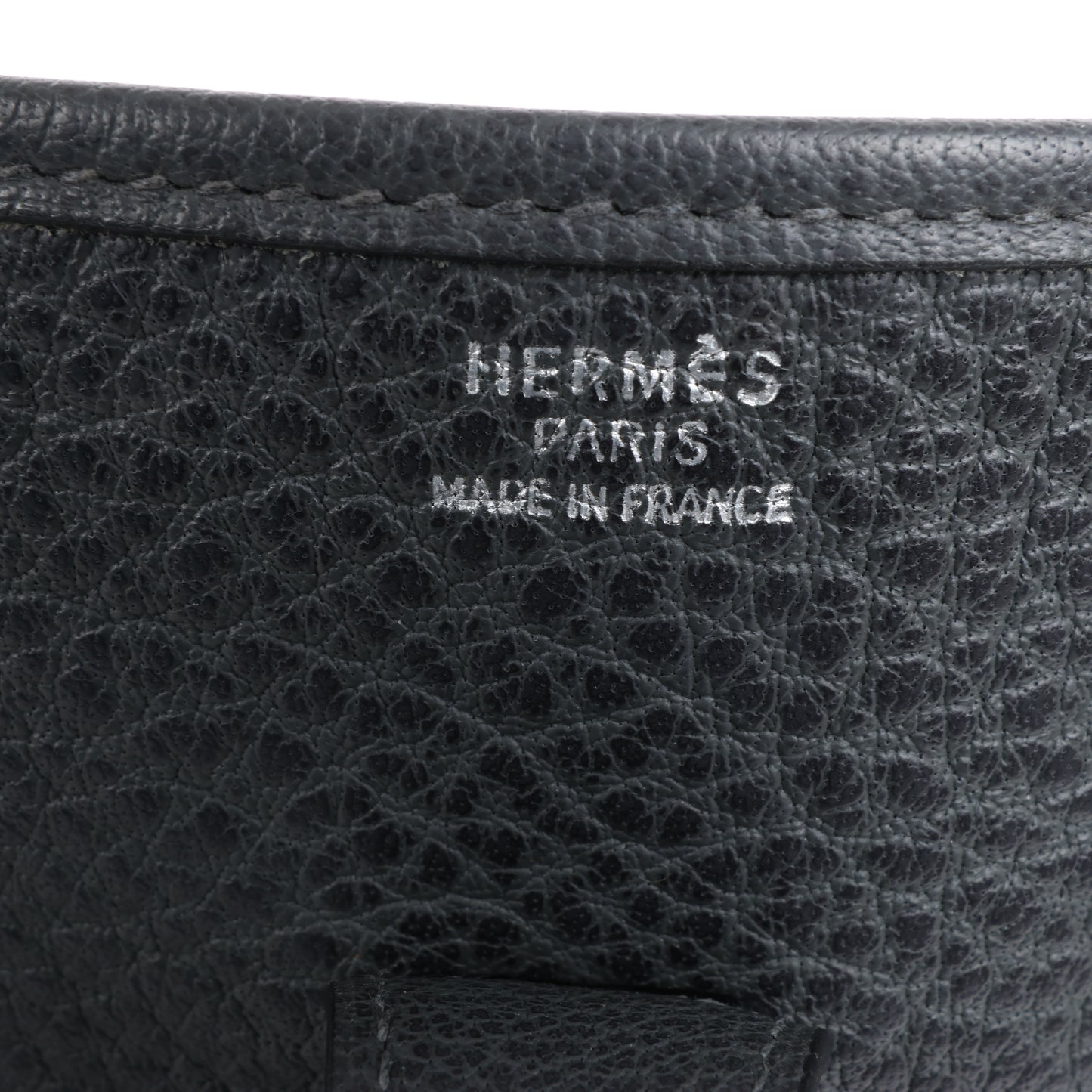 HERMES Evelyne 1 33 GM Fjord Graphite Silver Metal Fittings Shoulder Bag □C: 1999