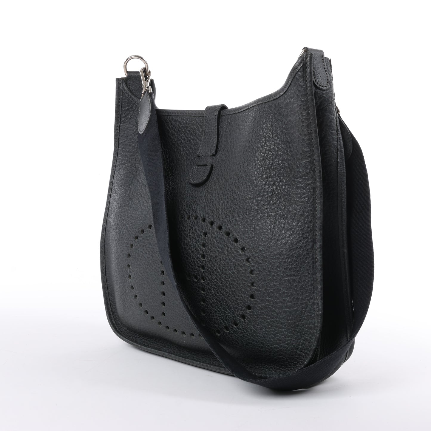 HERMES Evelyne 1 33 GM Fjord Graphite Silver Metal Fittings Shoulder Bag □C: 1999