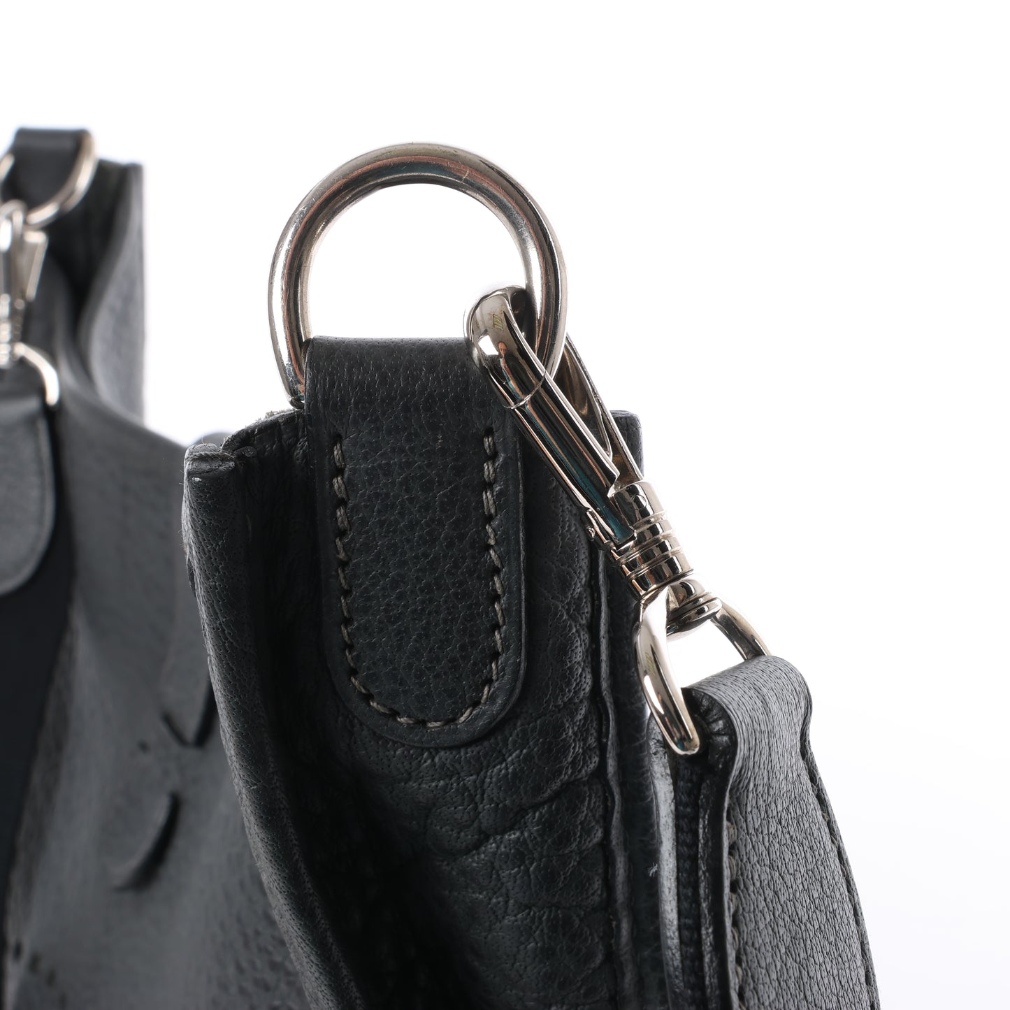 HERMES Evelyne 1 33 GM Fjord Graphite Silver Metal Fittings Shoulder Bag □C: 1999
