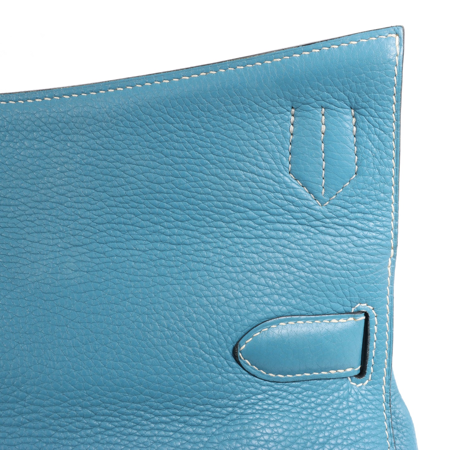 Hermès Jypsiere 37 Taurillon Clemence Blue Jean Silver Metal Fittings Shoulder bag □L: 2008