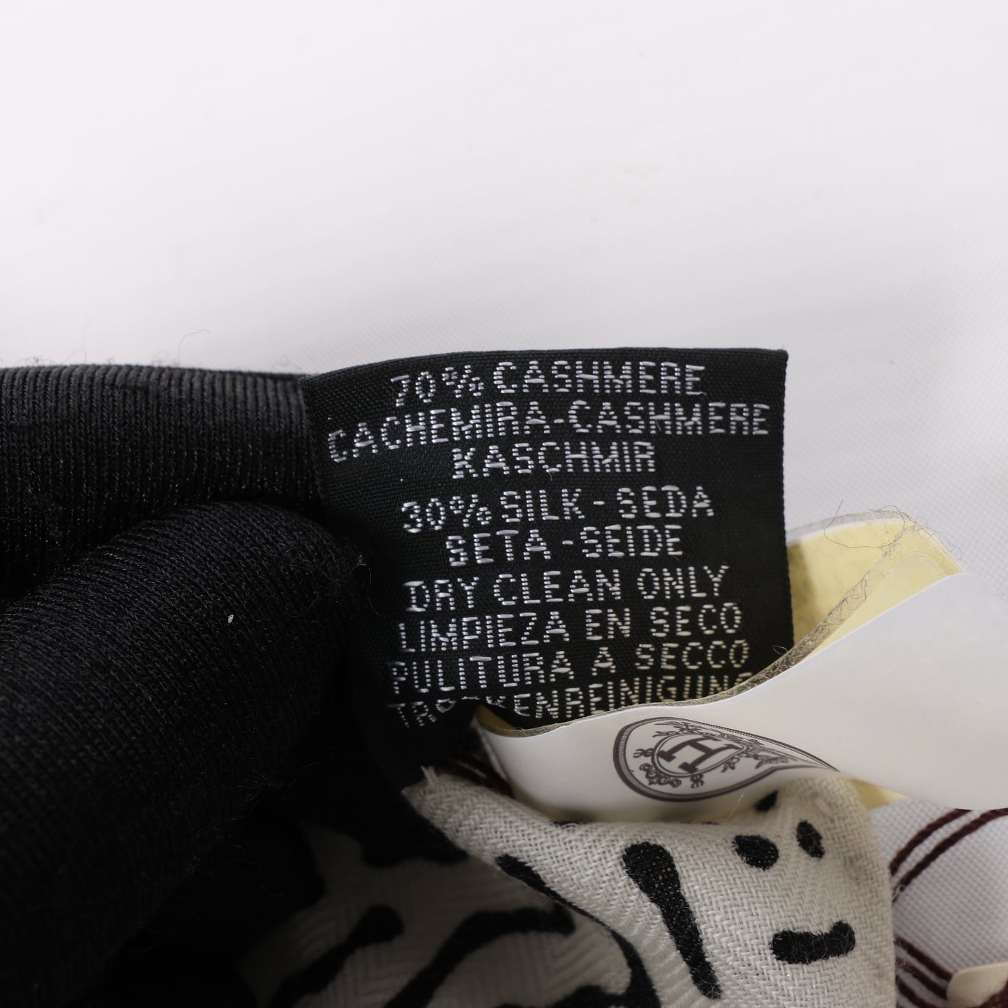 Hermès Carré 140 "CLAIR DE LUNE" 100% Silk Scarf in Black x White