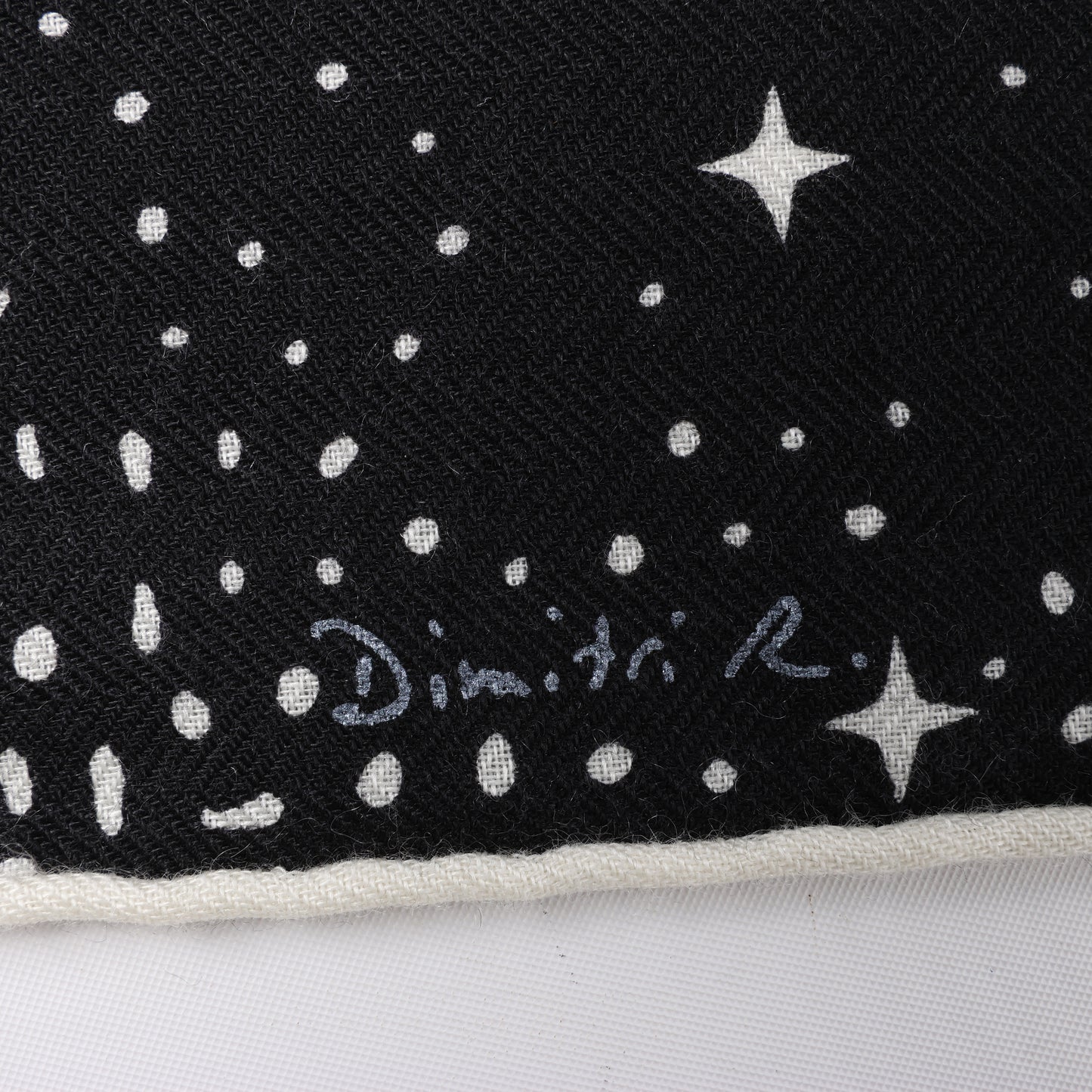 Hermès Carré 140 "CLAIR DE LUNE" 100% Silk Scarf in Black x White