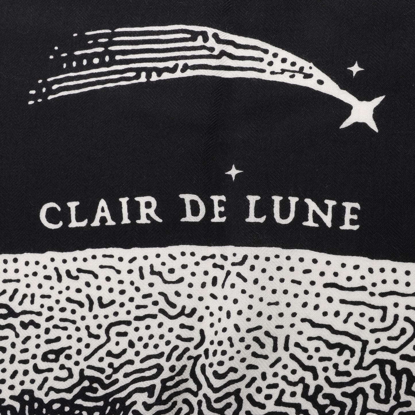 Hermès Carré 140 "CLAIR DE LUNE" 100% Silk Scarf in Black x White