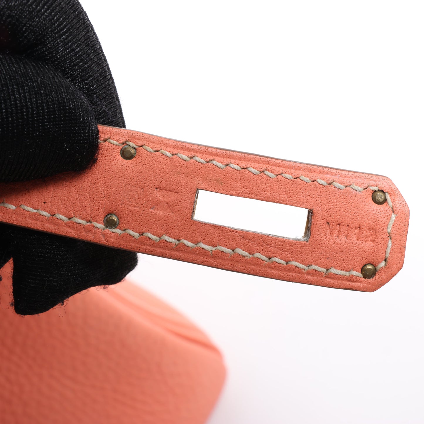 HERMÈS Kelly 28 Taurillon Clemence Pink Gold Metal Fittings Handbag □Q:2013