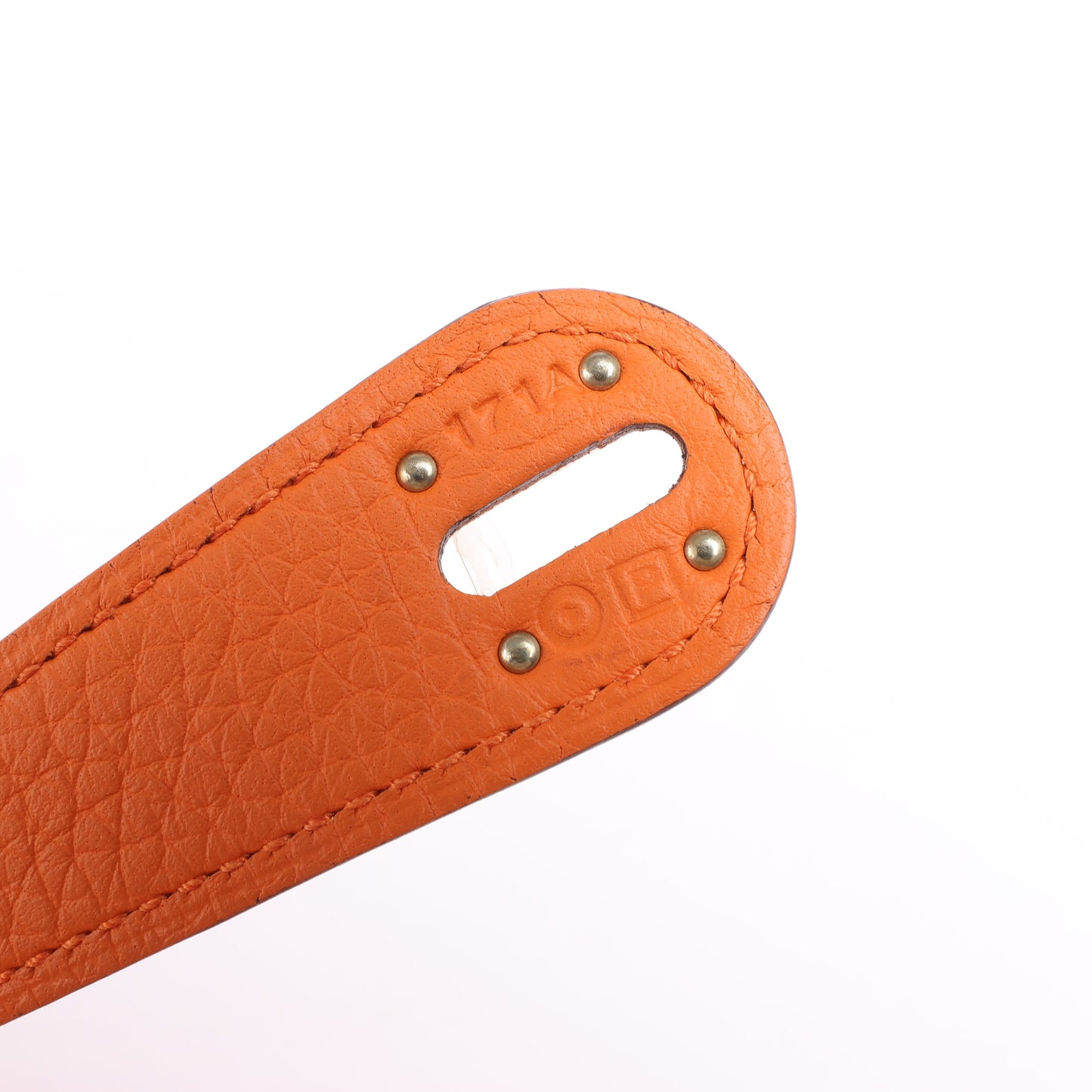 Hermes Lindy 34 Taurillon Clemence Orange Silver Metal Fittings Handbag □P:2012