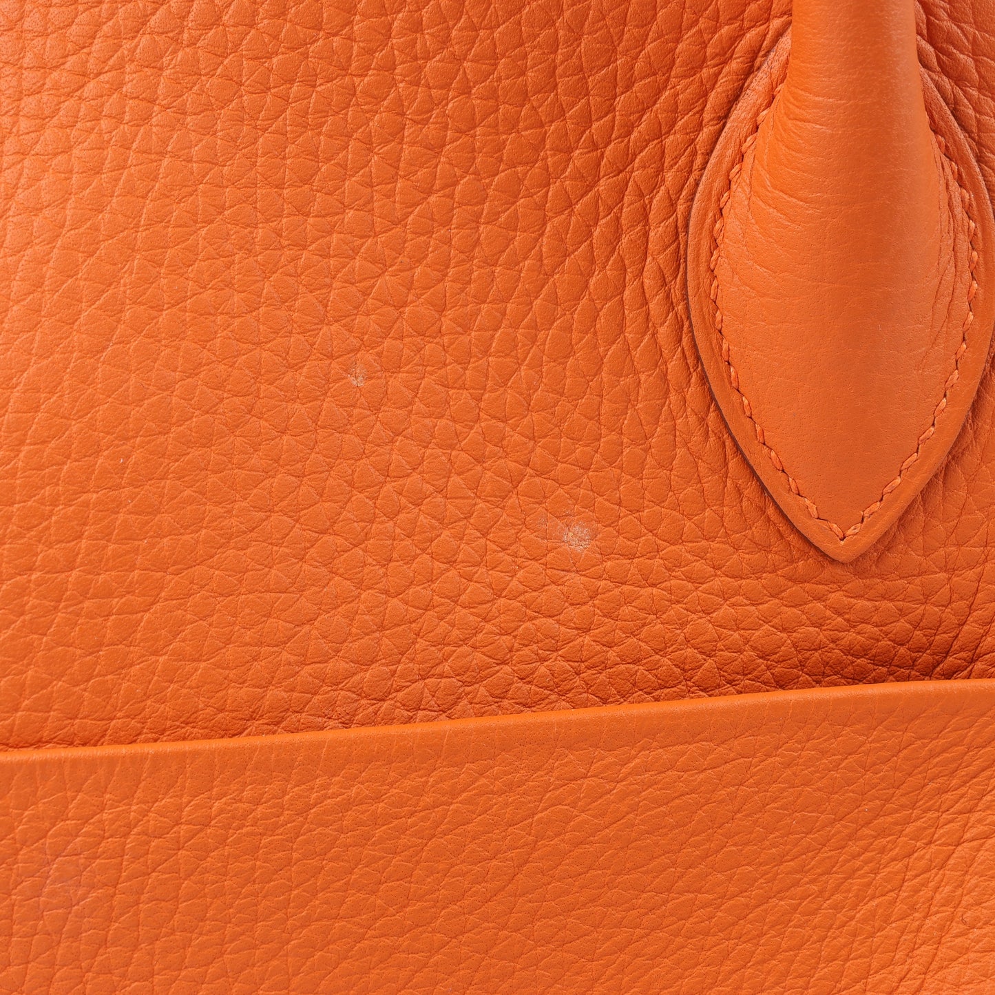 Hermes Lindy 34 Taurillon Clemence Orange Silver Metal Fittings Handbag □P:2012