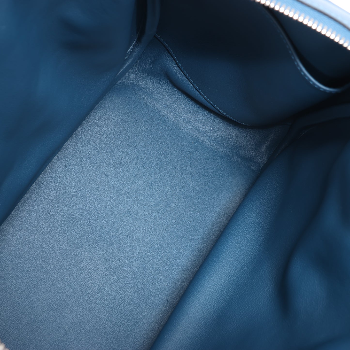 Hermes Lindy 34 Veau Swift Blue de galice Silberne Metallbeschläge 2-Wege-Handtasche □R: 2014