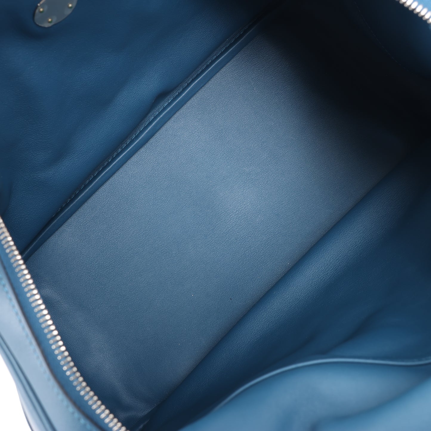 Hermes Lindy 34 Veau Swift Blue de galice Silberne Metallbeschläge 2-Wege-Handtasche □R: 2014
