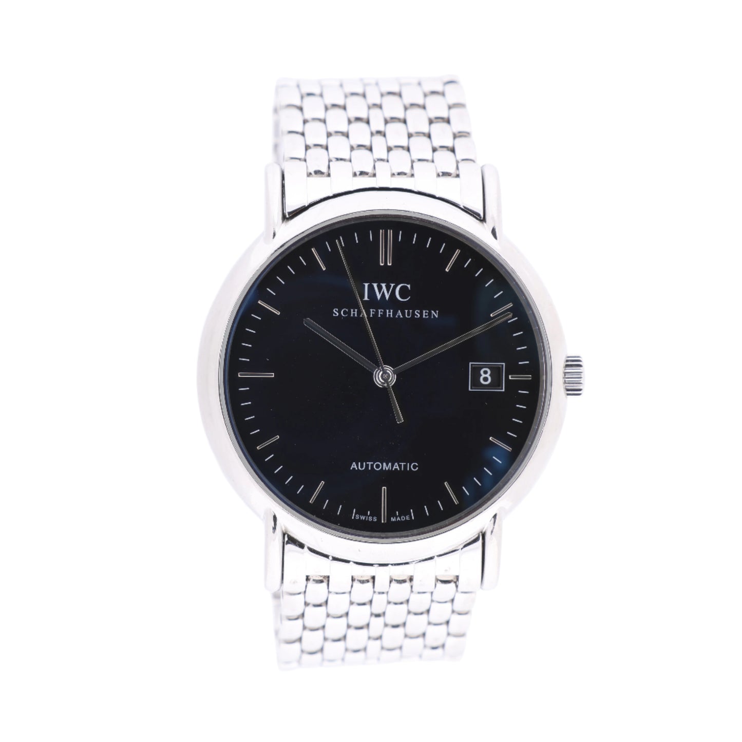 IWC Portofino IW353306 3094509 SS AT Black Dial Watch