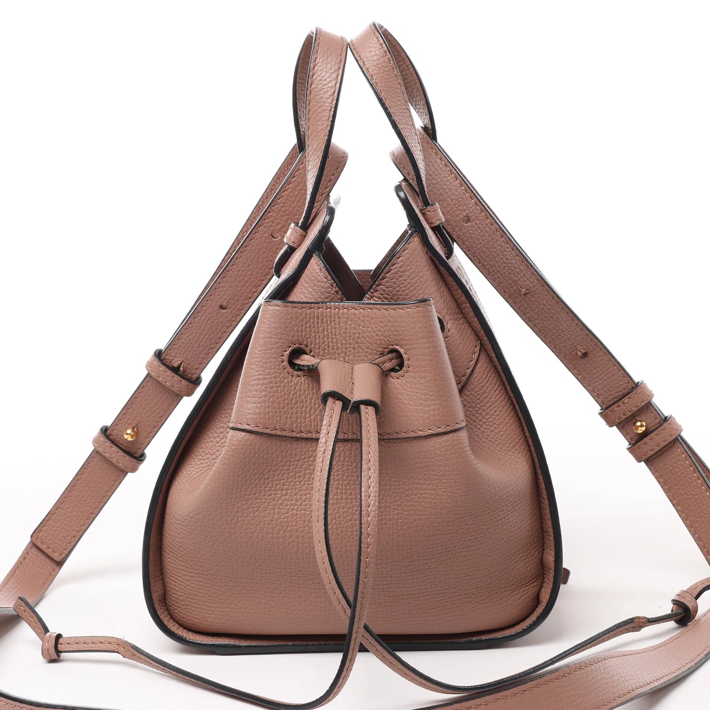 LOEWE – Hammock Mini – 2-Wege-Handtasche aus Leder in Altrosa