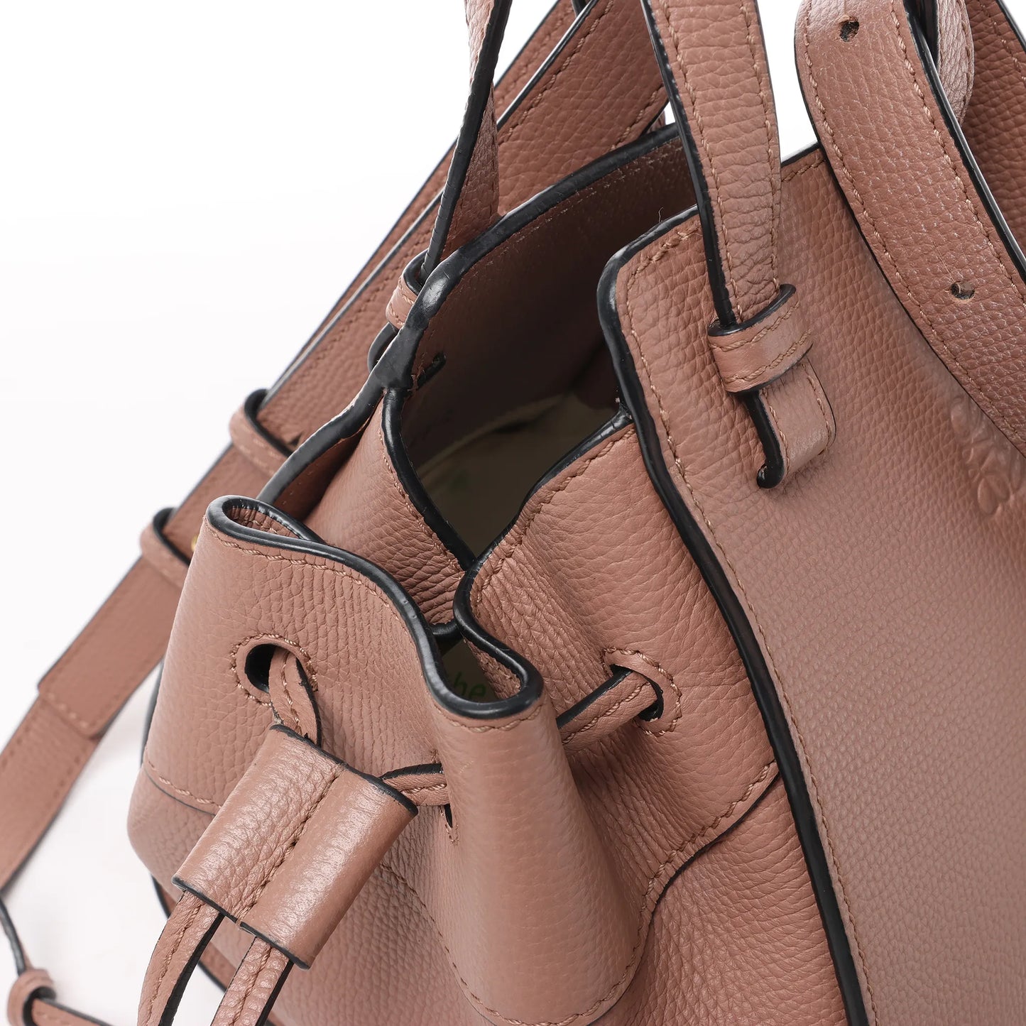 LOEWE – Hammock Mini – 2-Wege-Handtasche aus Leder in Altrosa