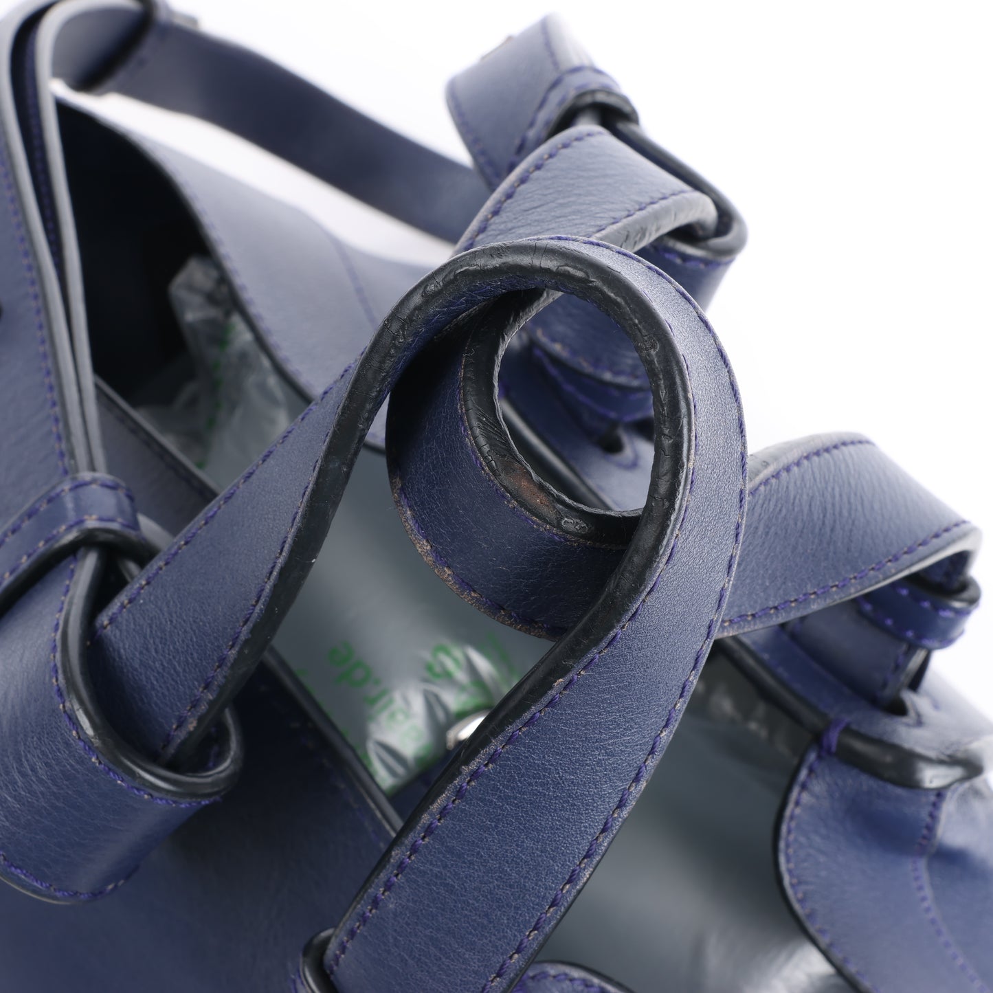 LOEWE – Hammock – Kleine 2-Wege-Handtasche aus Leder in Marineblau