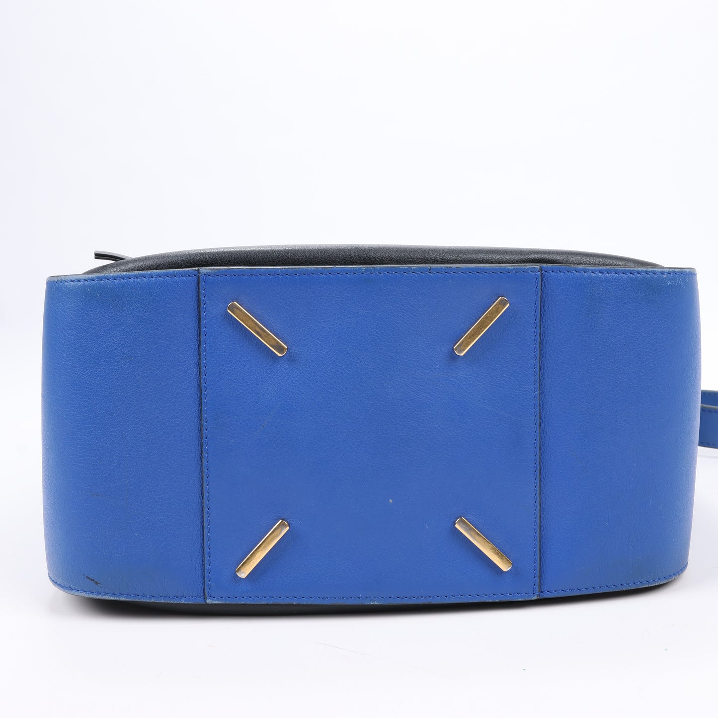 LOEWE Calfskin Small Hammock 2Way Handbag in Blue and Black