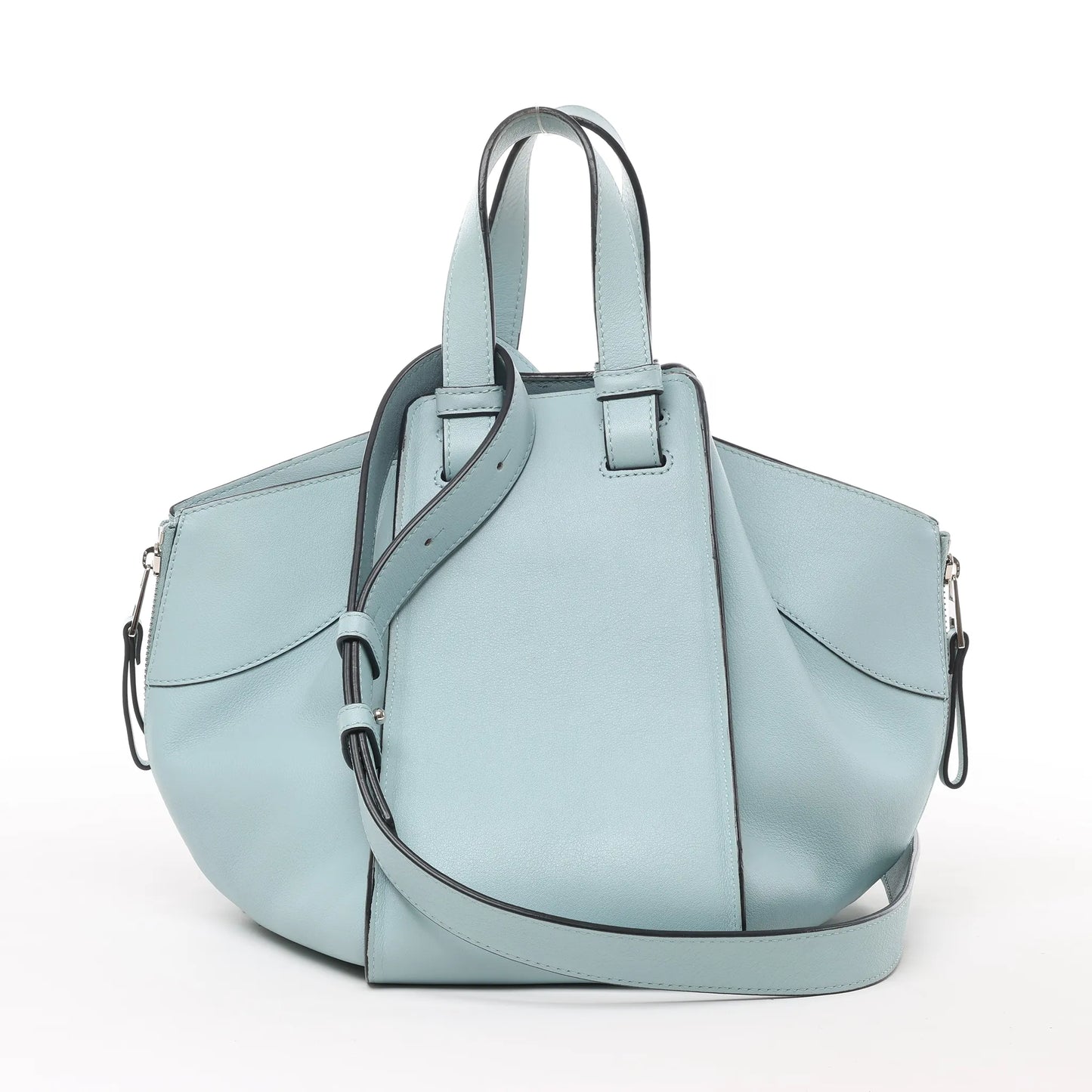 LOEWE Hammock Kleine 2-Wege-Handtasche aus Leder in Hellblau