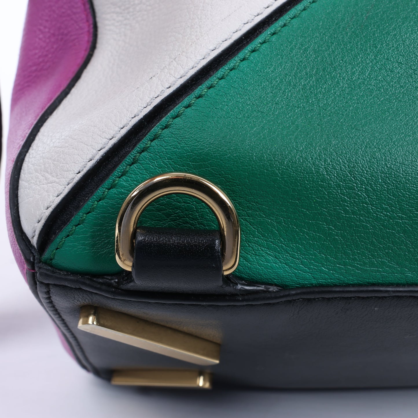 LOEWE Puzzle Leather Small 2Way Handbag in Multicolor
