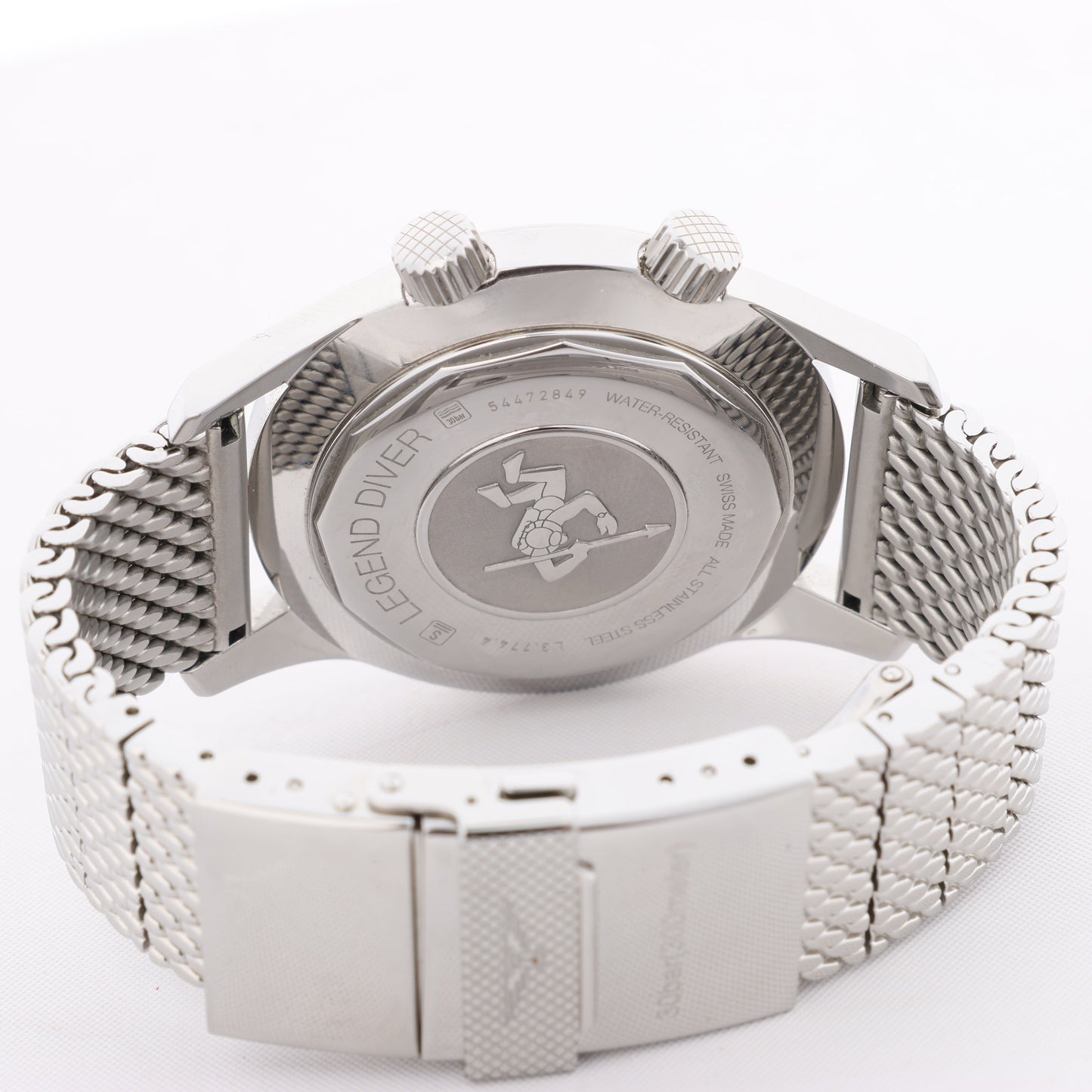 Longines Legend Diver L3.774.4 54472849 SS AT Black Dial Watch