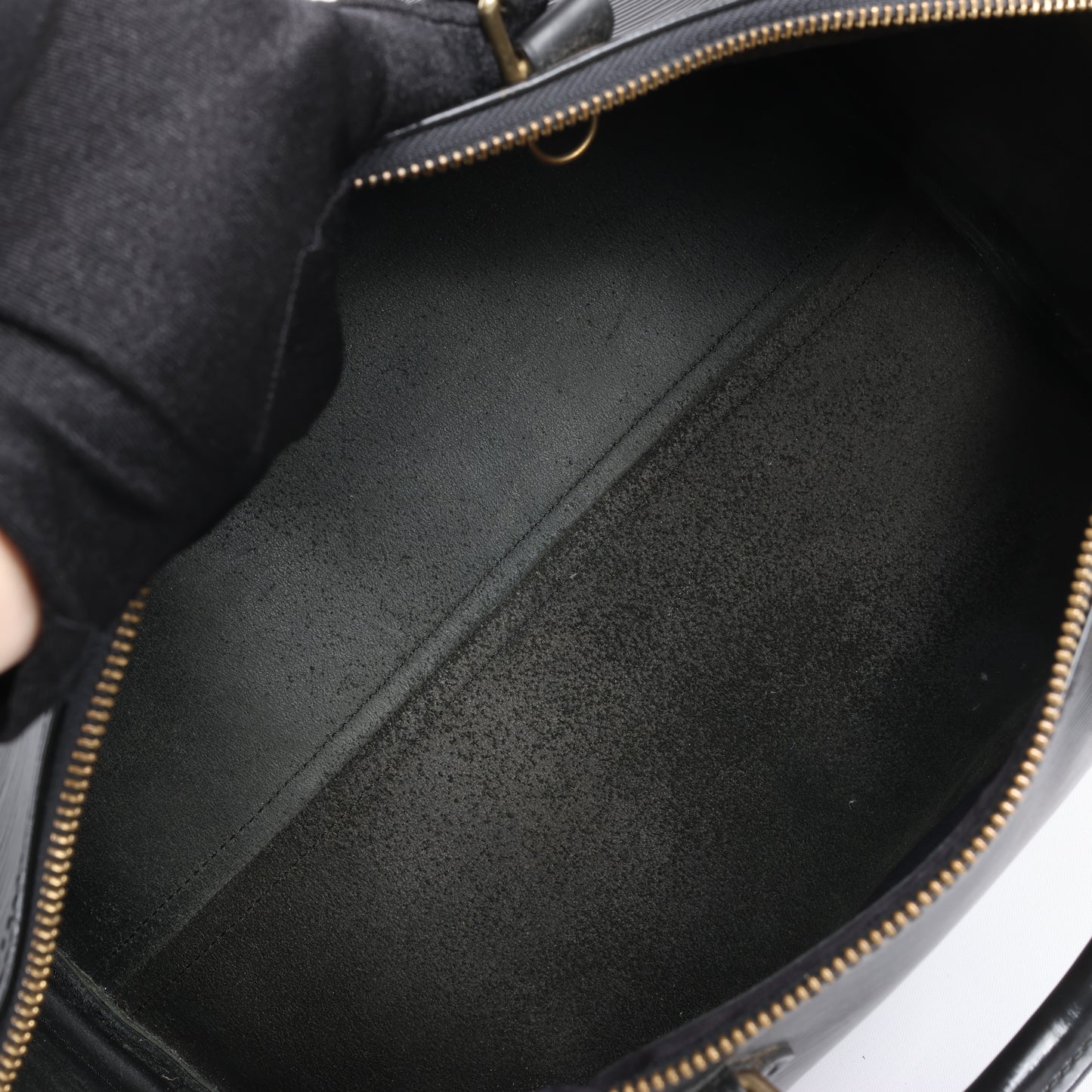 Louis Vuitton Epi Leather Speedy 35 Handbag in Black M42992