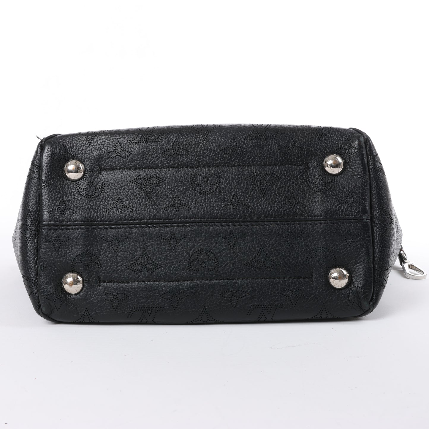 Louis Vuitton Hina Monogram Mahina Leder-Umhängetasche in Schwarz M54350